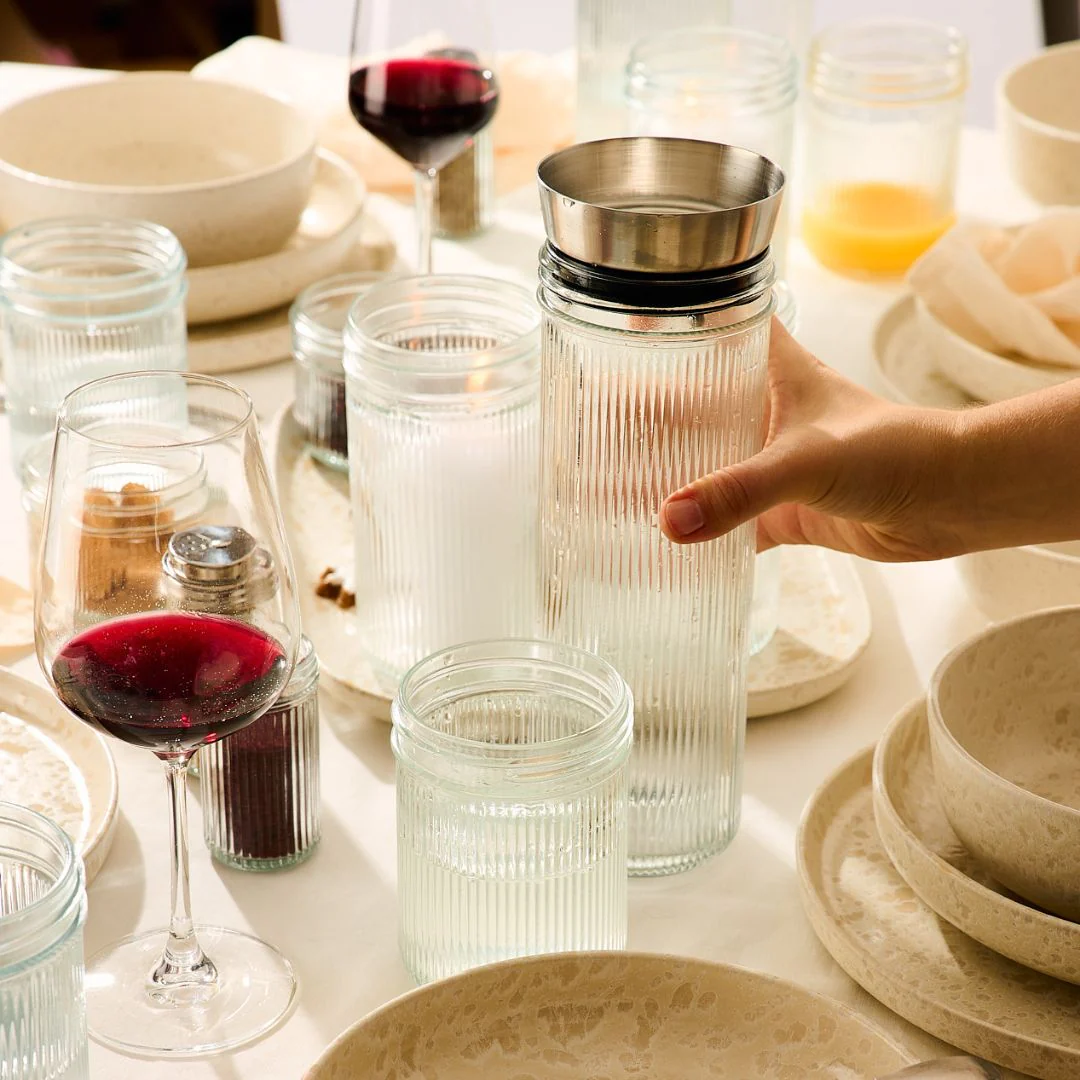 Ripple Mason Jar | Wide | 1 L - Image 3