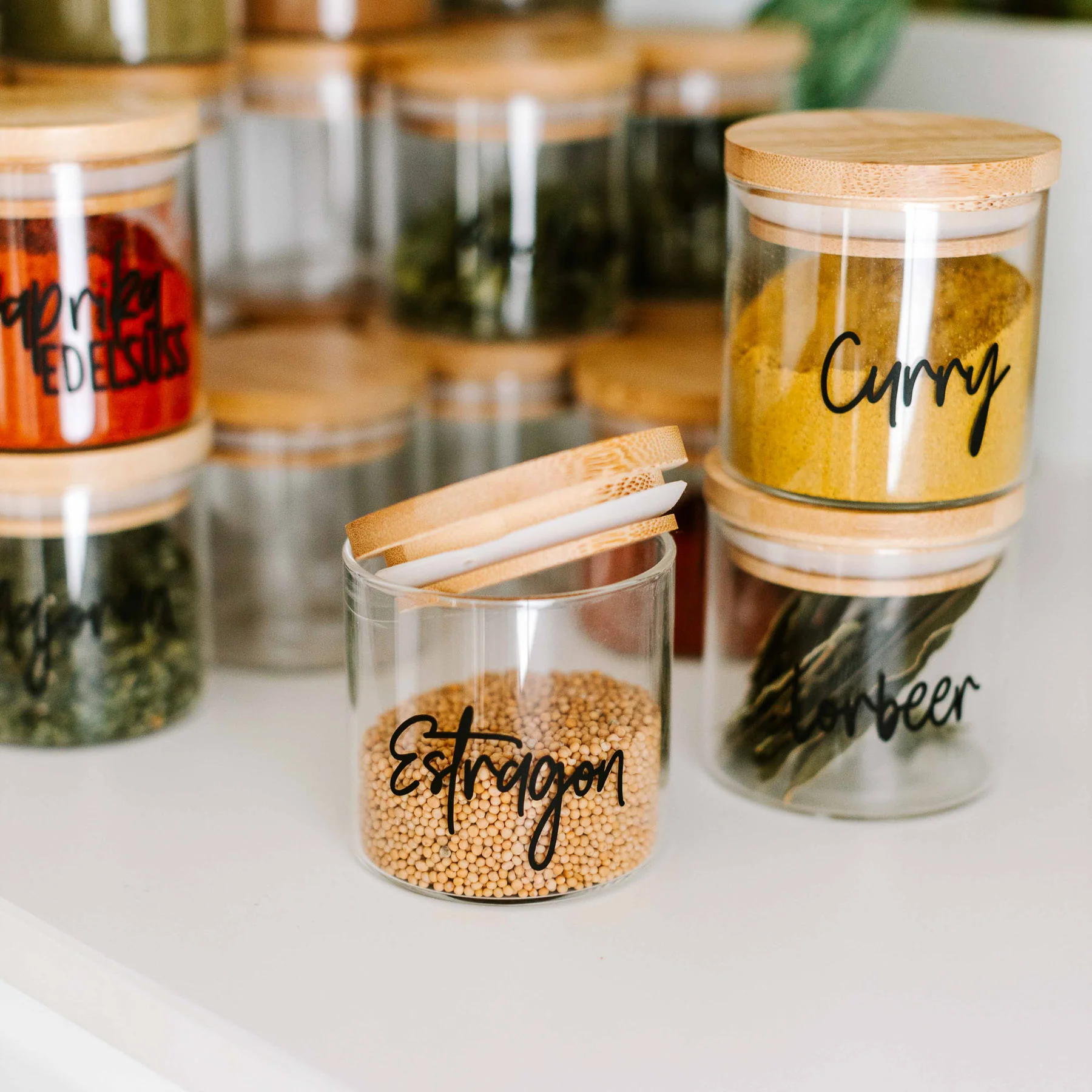 Vorratsglas Rund | Bambusdeckel | Mini - Image 3