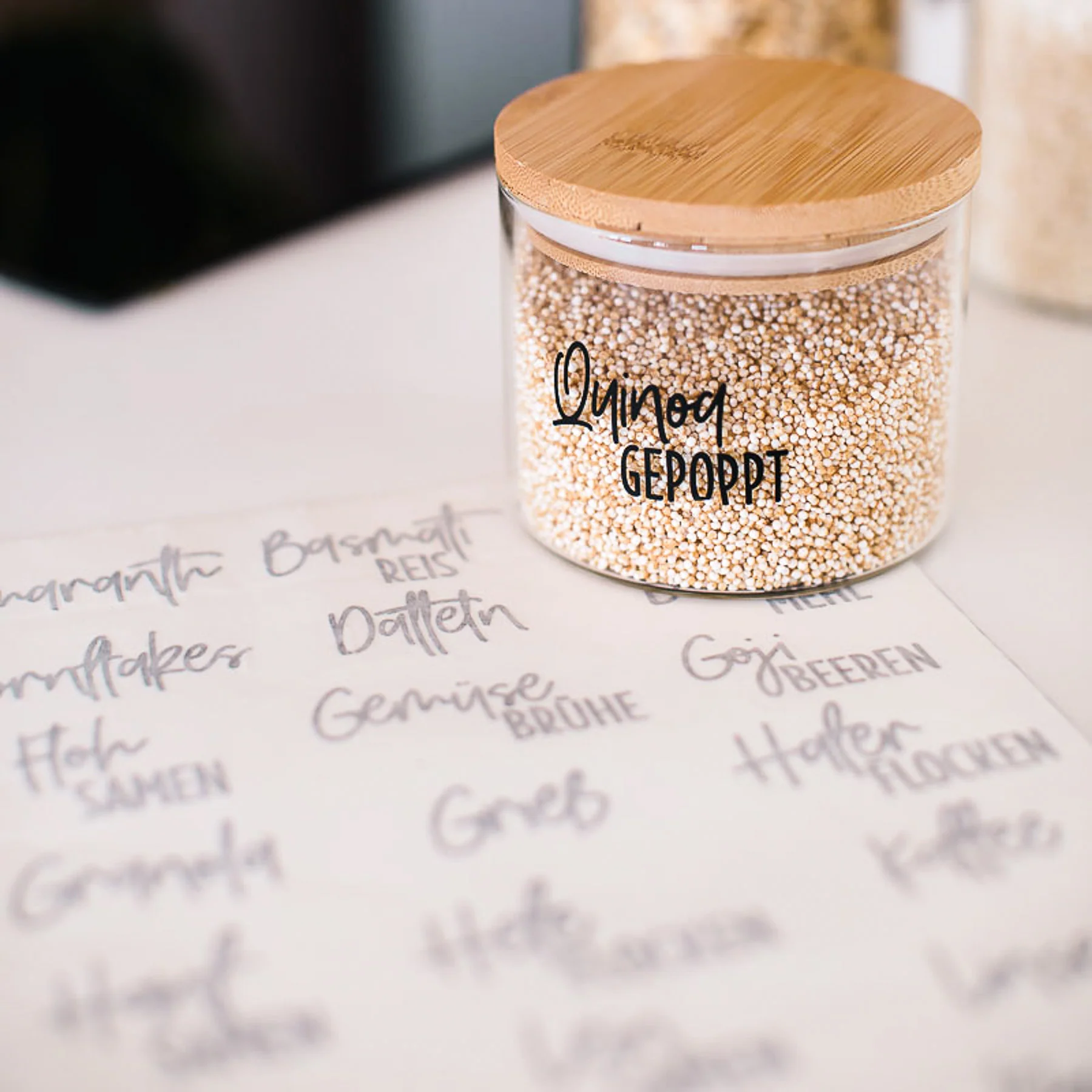 Vorratsglas Rund | Bambusdeckel | 0.5 L - Image 4